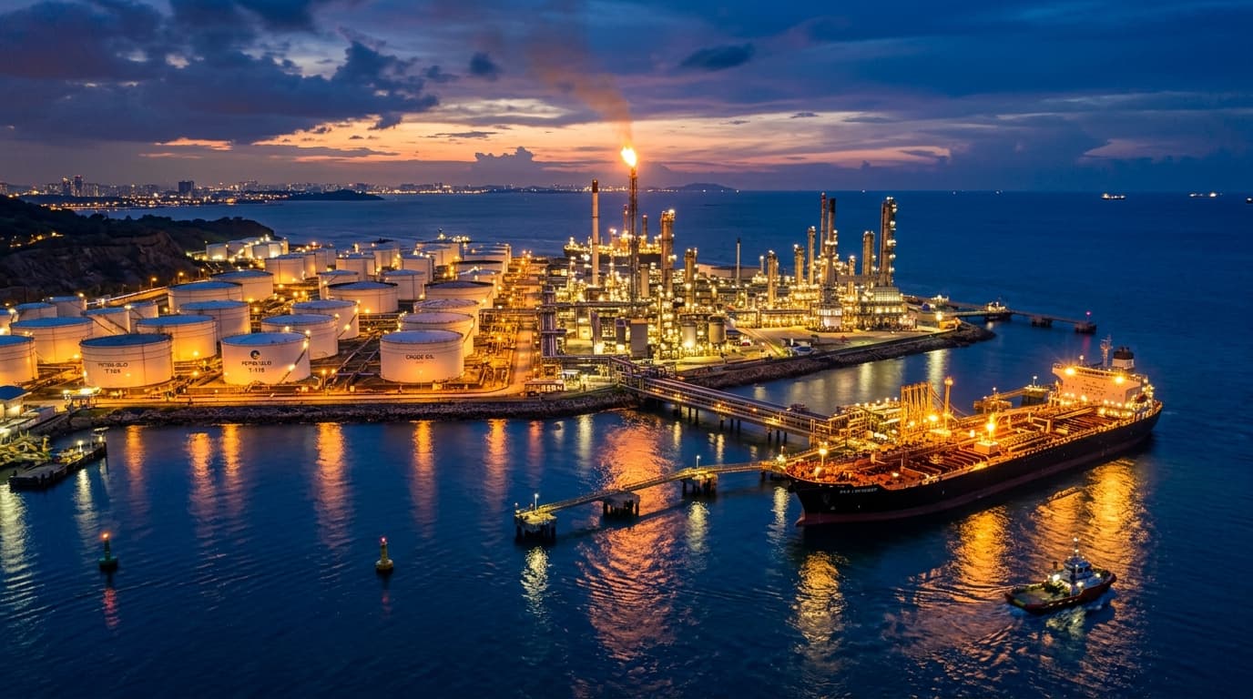 Physical crude oil and refined petroleum trading across the